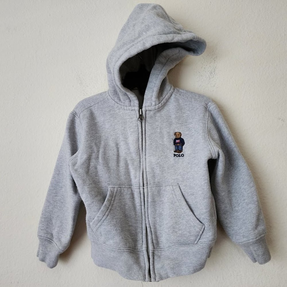 Polo Ralph Lauren Zip Up Hoodie Toddler Boys Size 3T.